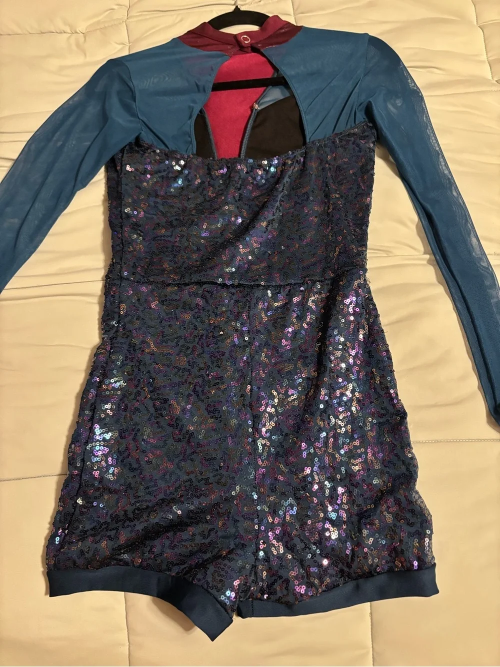 Revolution Navy Sequin Top with Iridescent Accents